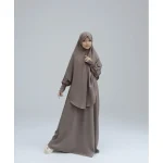 Gamis Anak Bordir Mewah Adem Free Hijab 1-12 Tahun