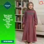 Nawila Set Anak Anti UV Abaya Anak Perempuan Fashion Muslim Gamis Anak